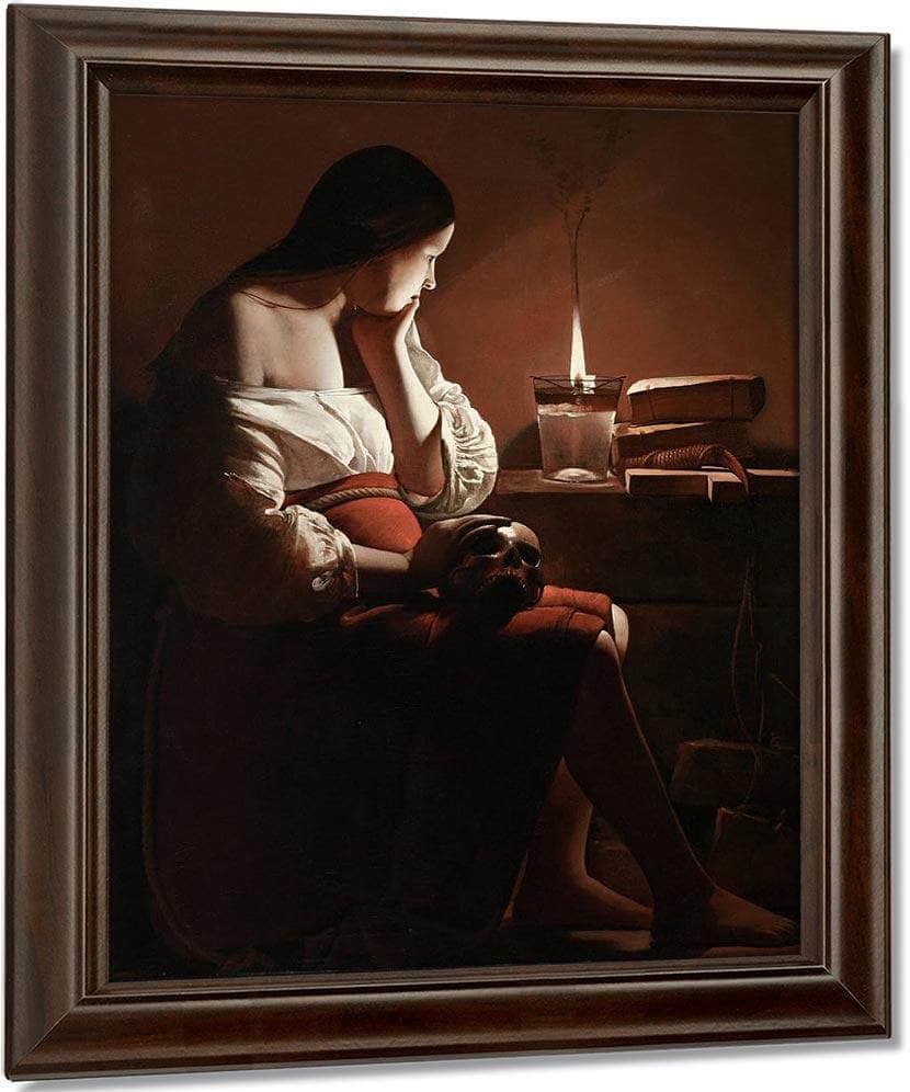 The Magdalene With The Smoking Flame 1640 By Georges De La Tour Fine Art Print