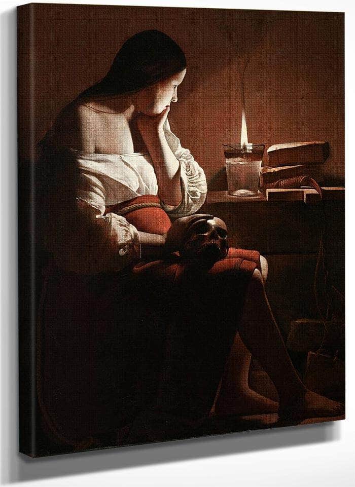 The Magdalene With The Smoking Flame 1640 By Georges De La Tour Fine Art Print