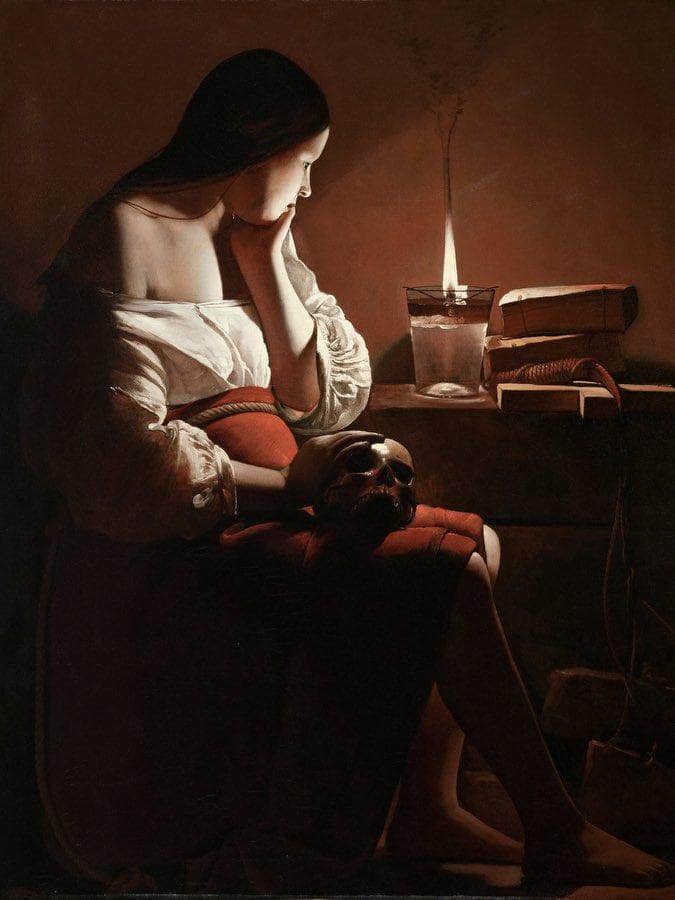 The Magdalene With The Smoking Flame 1640 By Georges De La Tour Fine Art Print