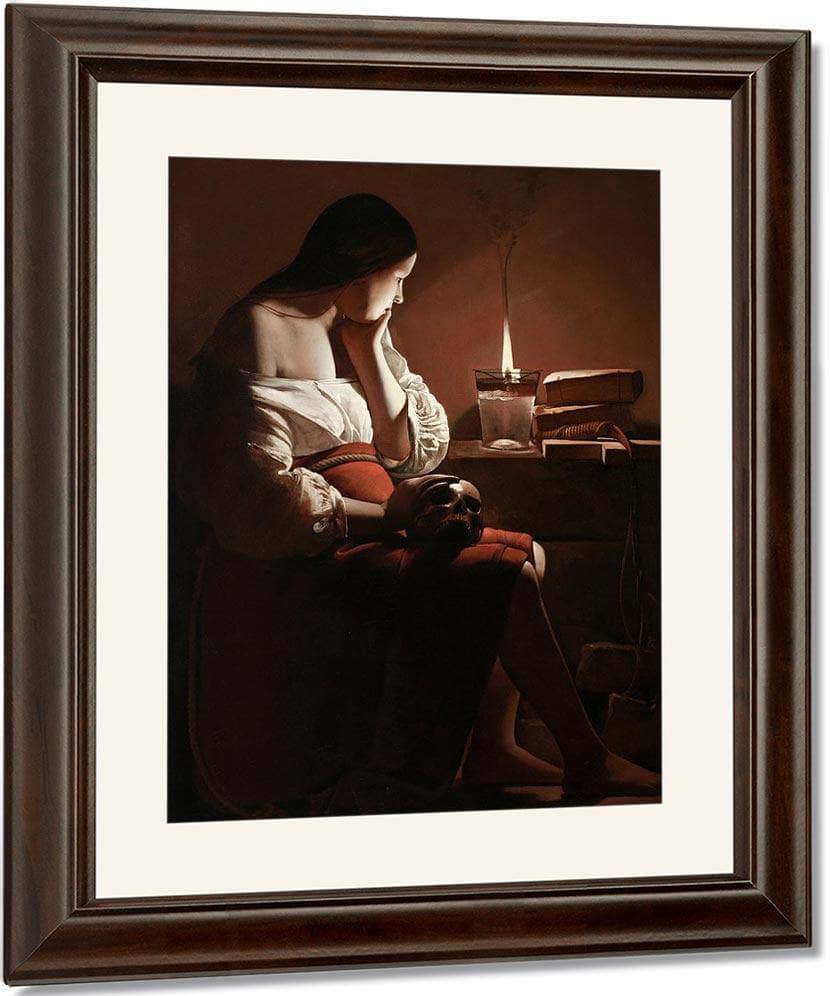 The Magdalene With The Smoking Flame 1640 By Georges De La Tour Fine Art Print