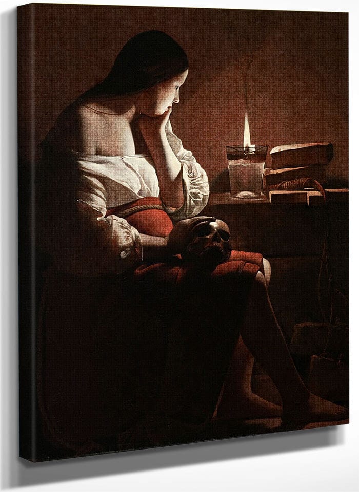 The Magdalene With The Smoking Flame 1640 By Georges De Latour Fine Art Print