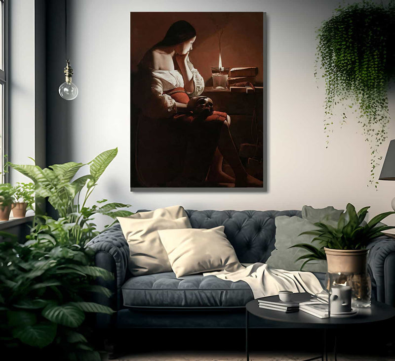 The Magdalene With The Smoking Flame 1640 By Georges De Latour Fine Art Print