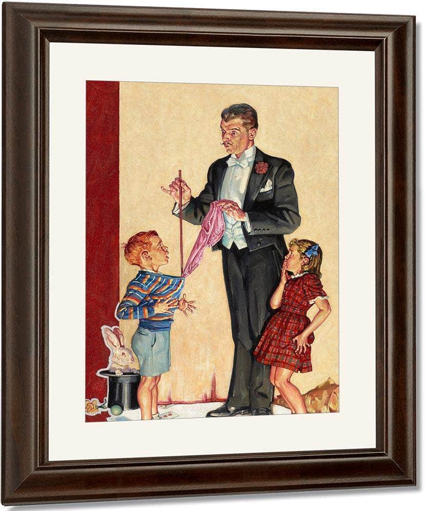 The Magician Liberty Magazine Cover February 25 1939 By Monte Crews Fine Art Print