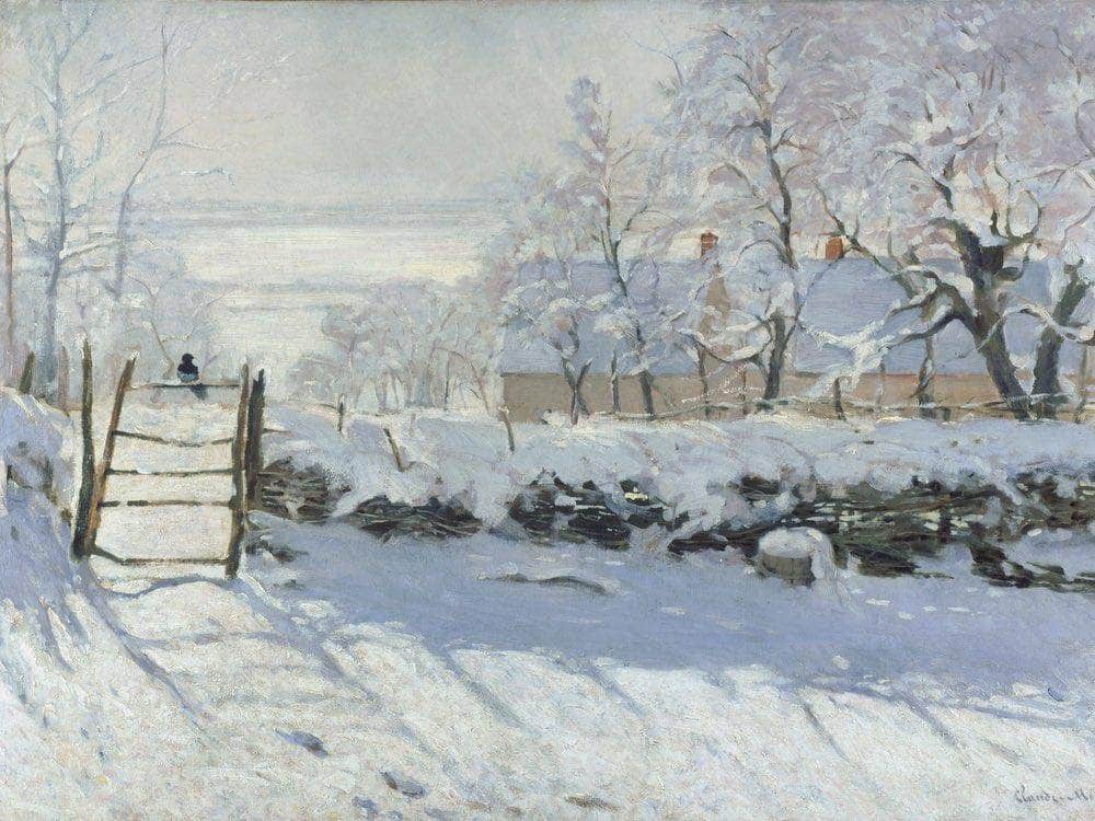 The Magpie 1869 By Claude Monet Fine Art Print