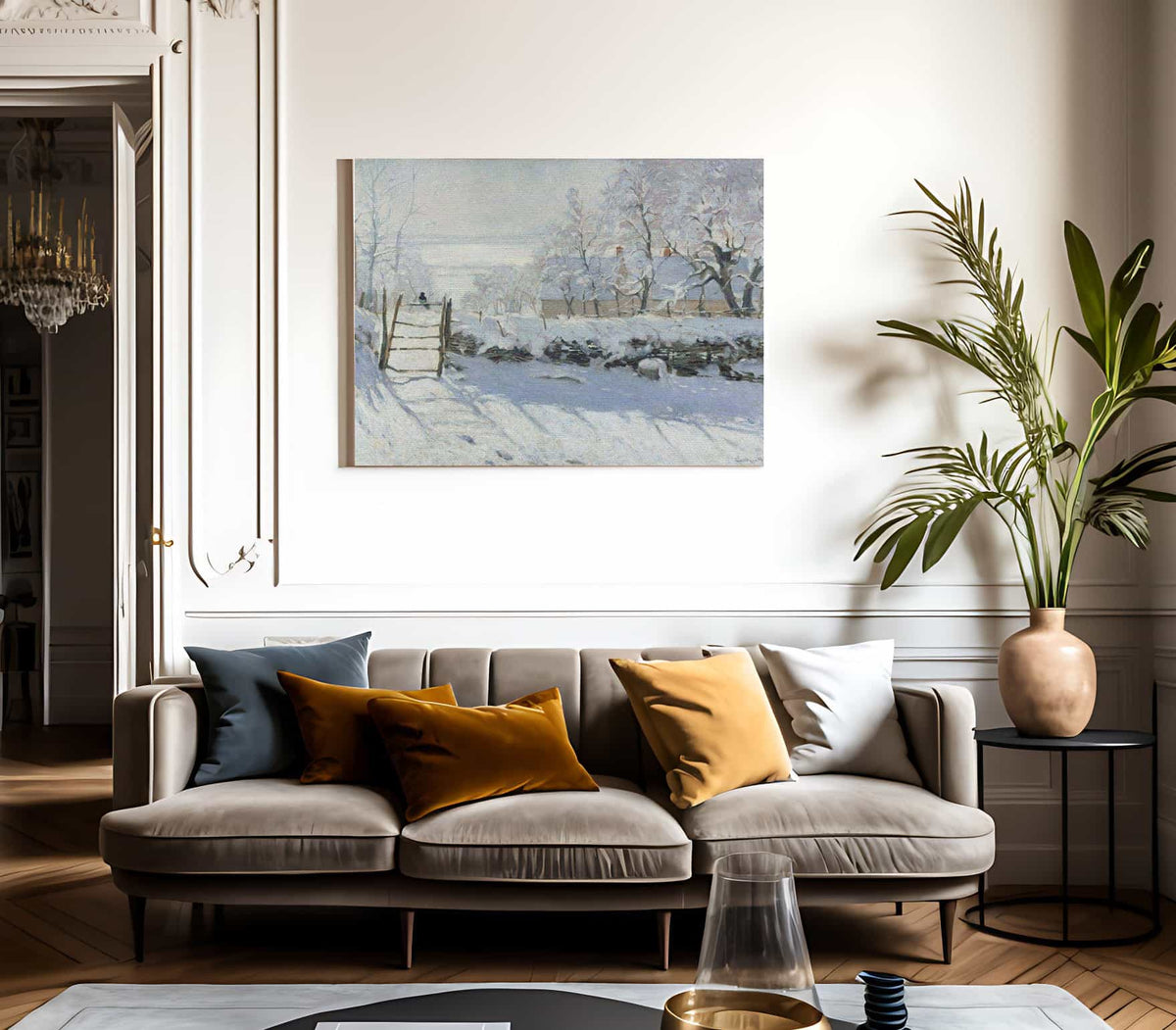 The Magpie 1869 By Claude Monet Fine Art Print