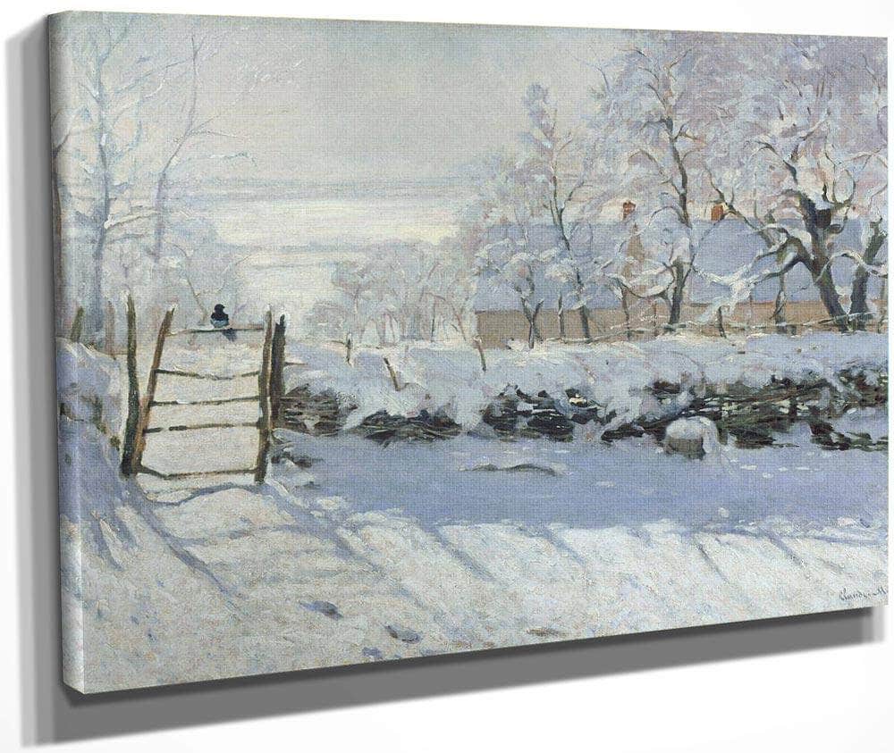 The Magpie 1869 By Claude Monet Fine Art Print