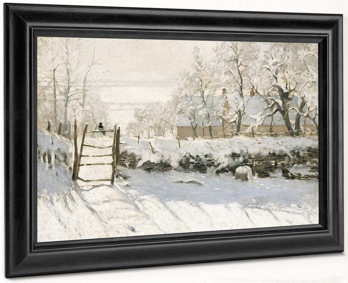 The Magpie By Claude Monet Fine Art Print