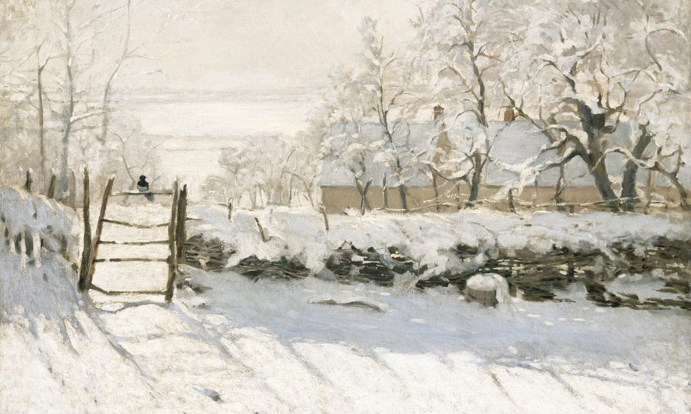 The Magpie By Claude Monet Fine Art Print