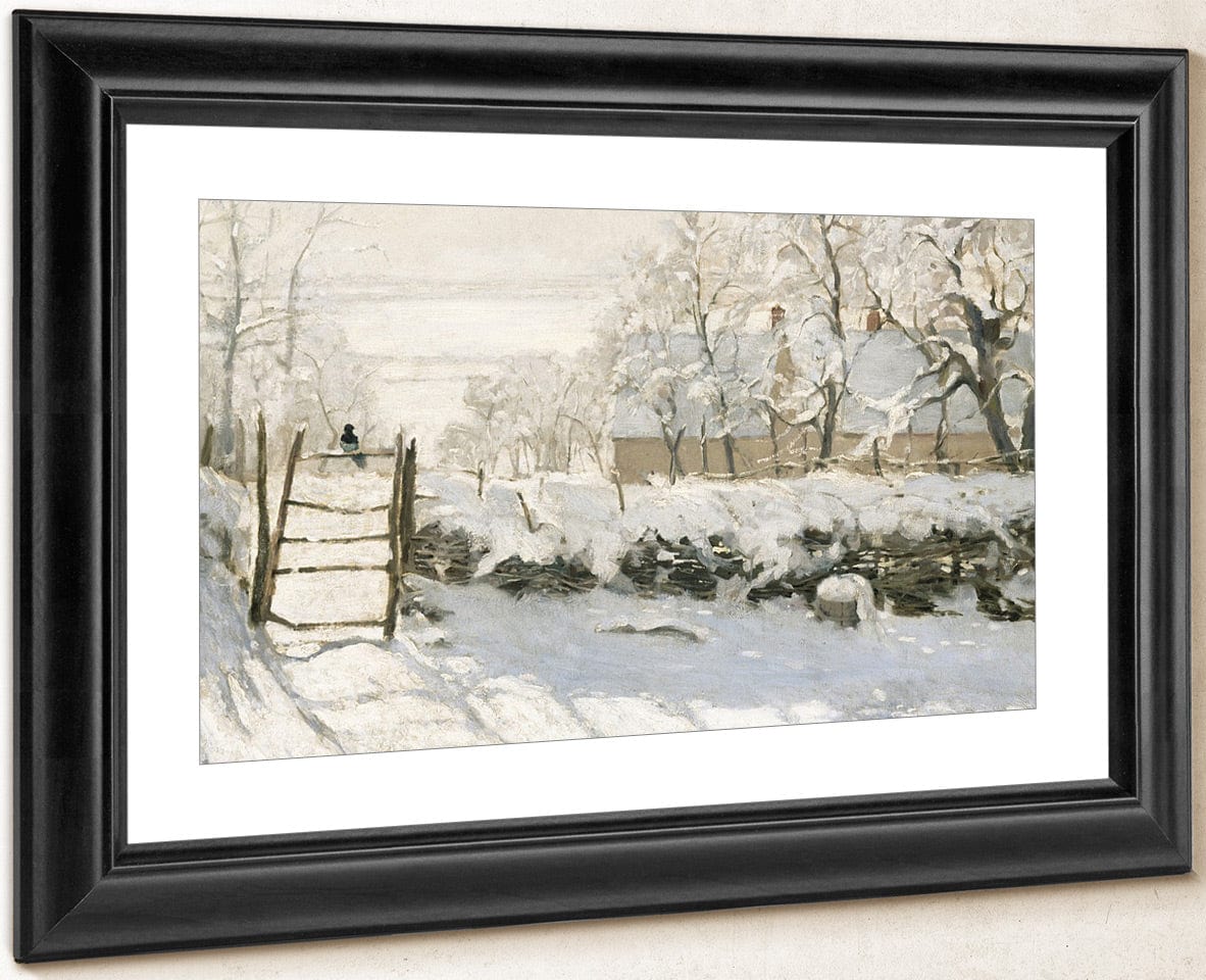 The Magpie By Claude Monet Fine Art Print