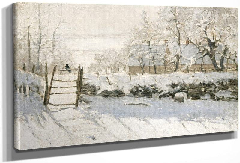 The Magpie By Claude Monet Fine Art Print