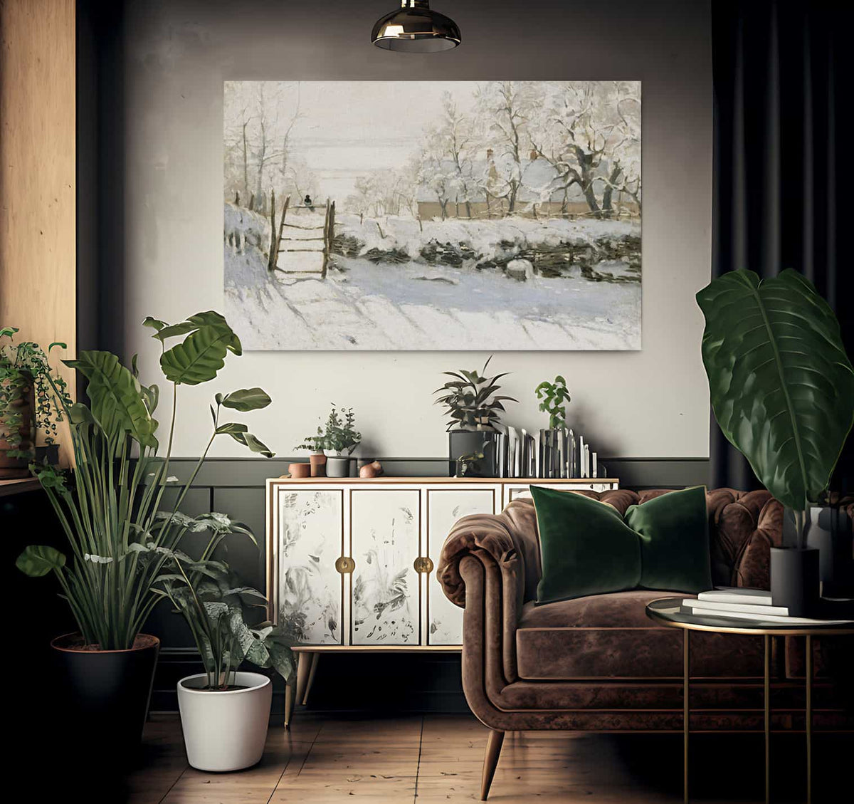 The Magpie By Claude Monet Fine Art Print