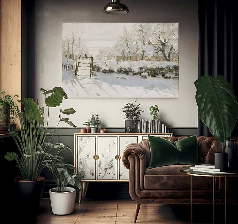 The Magpie By Claude Monet Fine Art Print