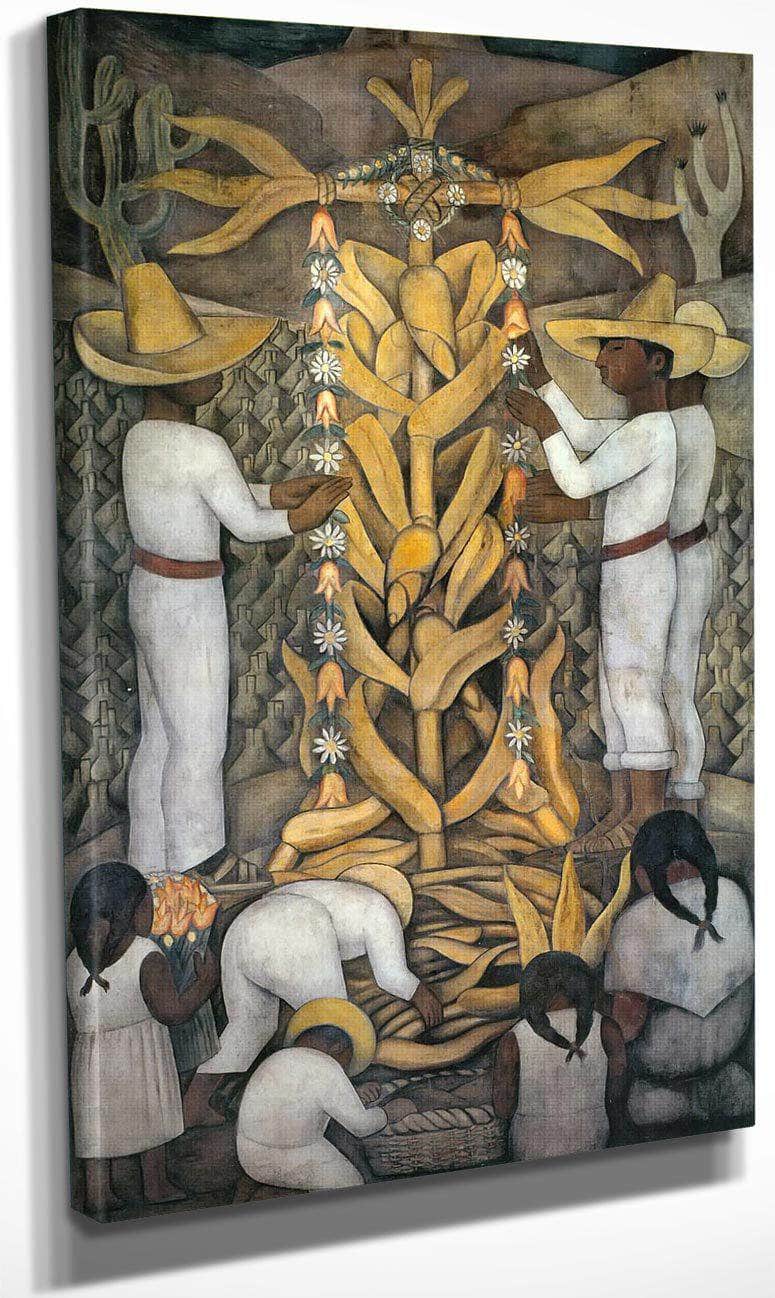 The Maize Festival By Diego Rivera Fine Art Print