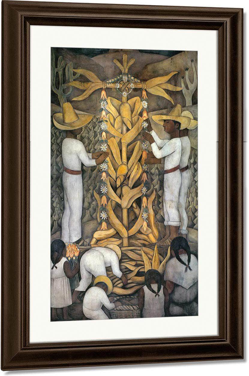 The Maize Festival By Diego Rivera Fine Art Print