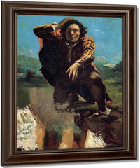 The Man Made Mad With Fear By Gustave Courbet Fine Art Print