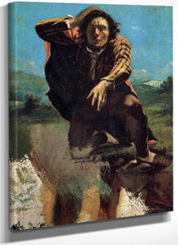 The Man Made Mad With Fear By Gustave Courbet Fine Art Print