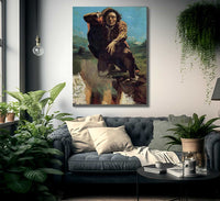 The Man Made Mad With Fear By Gustave Courbet Fine Art Print