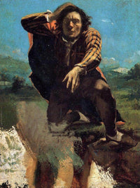 The Man Made Mad With Fear By Gustave Courbet Fine Art Print