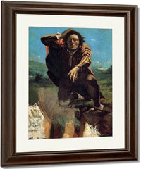 The Man Made Mad With Fear By Gustave Courbet Fine Art Print