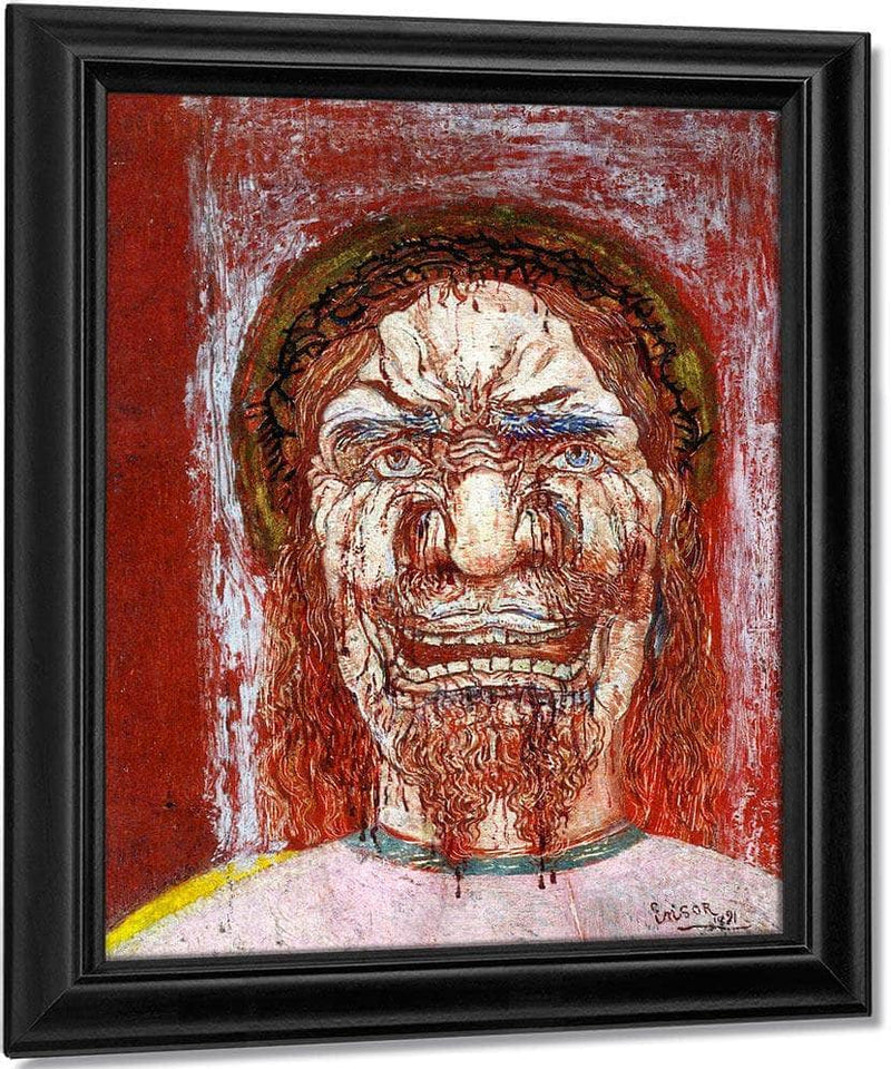 The Man Of Sorrows By James Ensor Fine Art Print