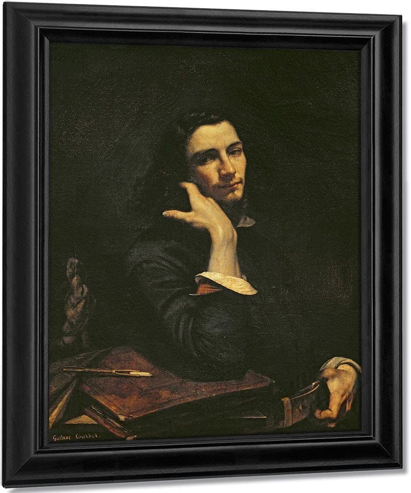 The Man With The Leather Belt. Portrait Of The Artist By Jean Desire Gustave Courbet Fine Art Print