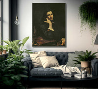 The Man With The Leather Belt. Portrait Of The Artist By Jean Desire Gustave Courbet Fine Art Print