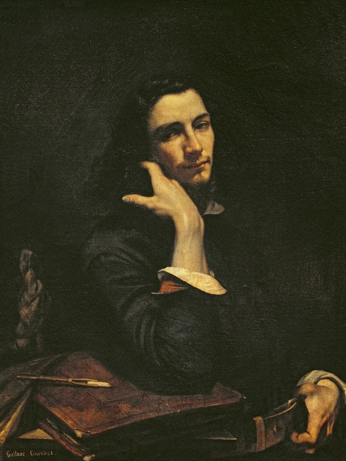 The Man With The Leather Belt. Portrait Of The Artist By Jean Desire Gustave Courbet Fine Art Print