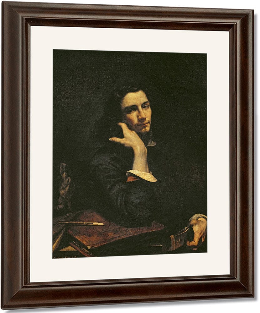 The Man With The Leather Belt. Portrait Of The Artist By Jean Desire Gustave Courbet Fine Art Print