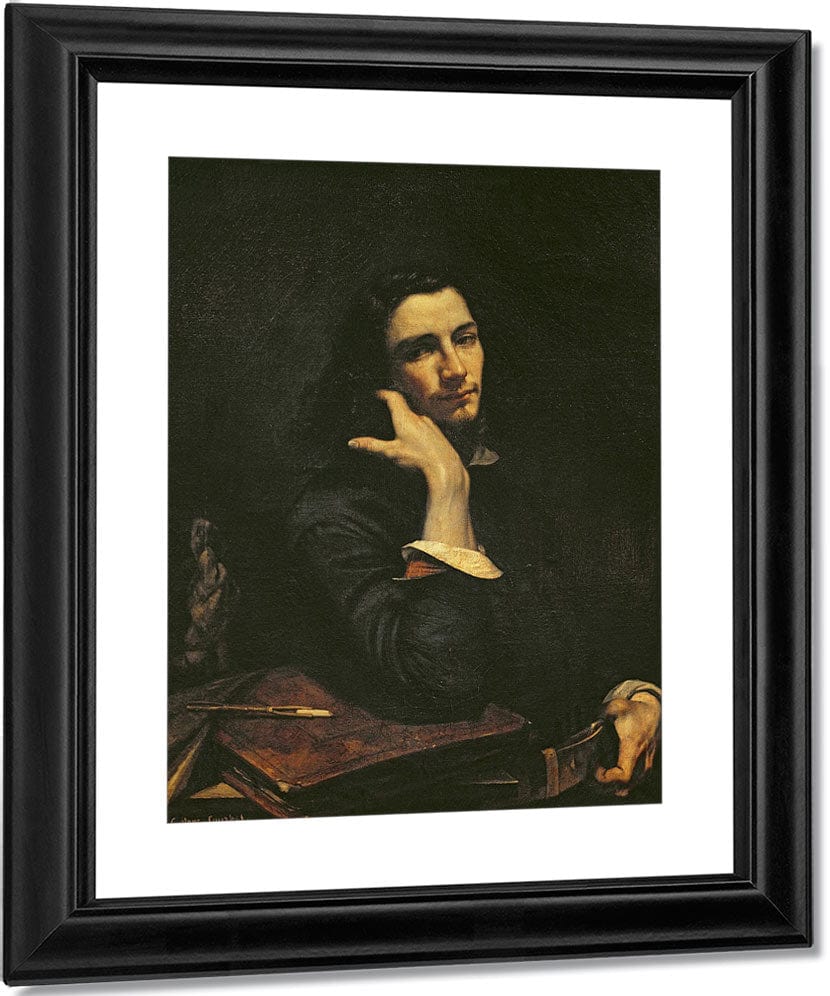 The Man With The Leather Belt. Portrait Of The Artist By Jean Desire Gustave Courbet Fine Art Print