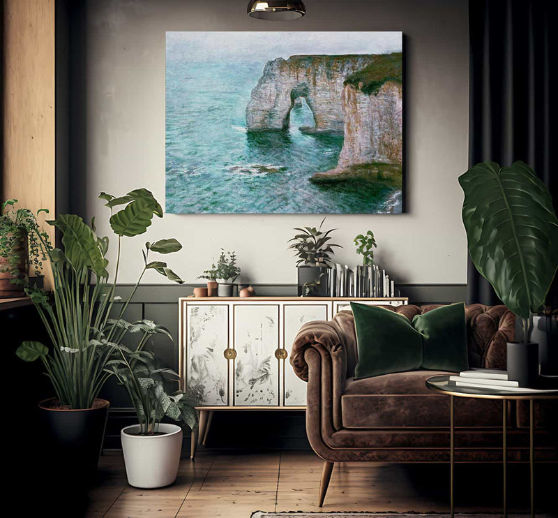 The Manne Porte At Etretat By Monet Claude Fine Art Print