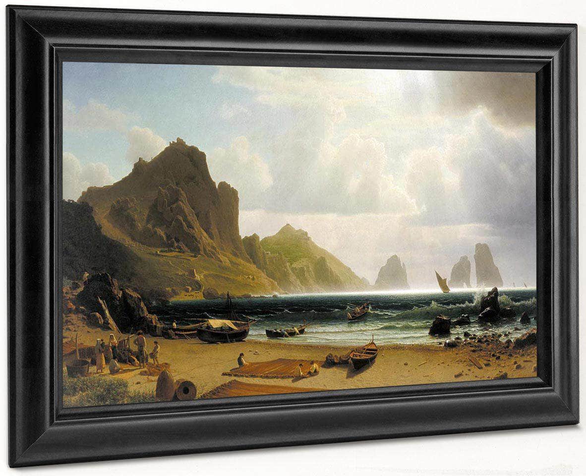 The Marina Picola By Albert Bierstadt Fine Art Print