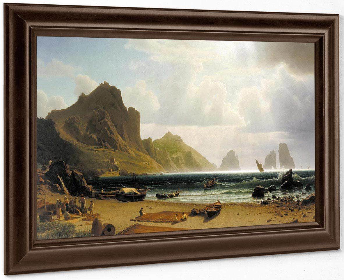 The Marina Picola By Albert Bierstadt Fine Art Print