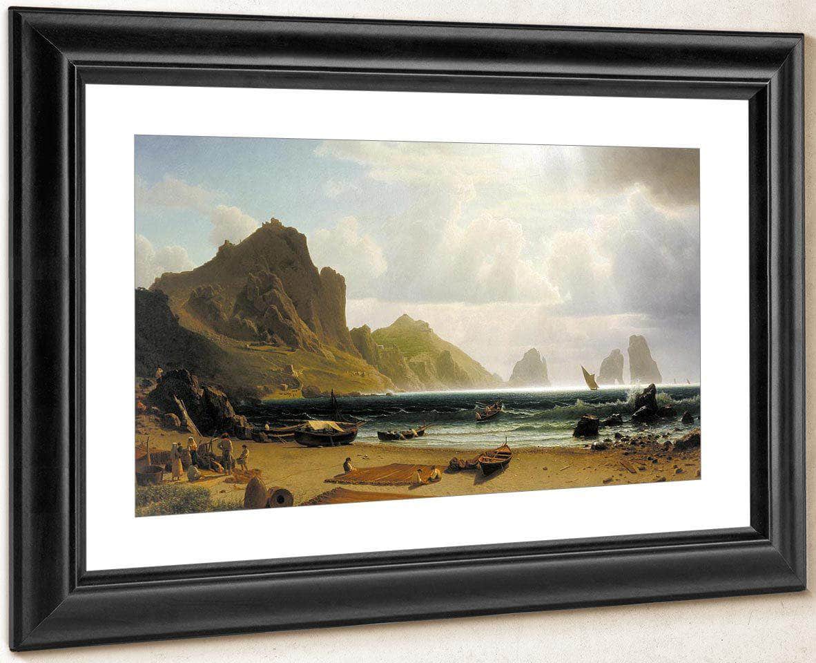 The Marina Picola By Albert Bierstadt Fine Art Print