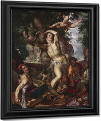 The Martyrdom Of Saint Sebastian By Joachim Wtewael Fine Art Print