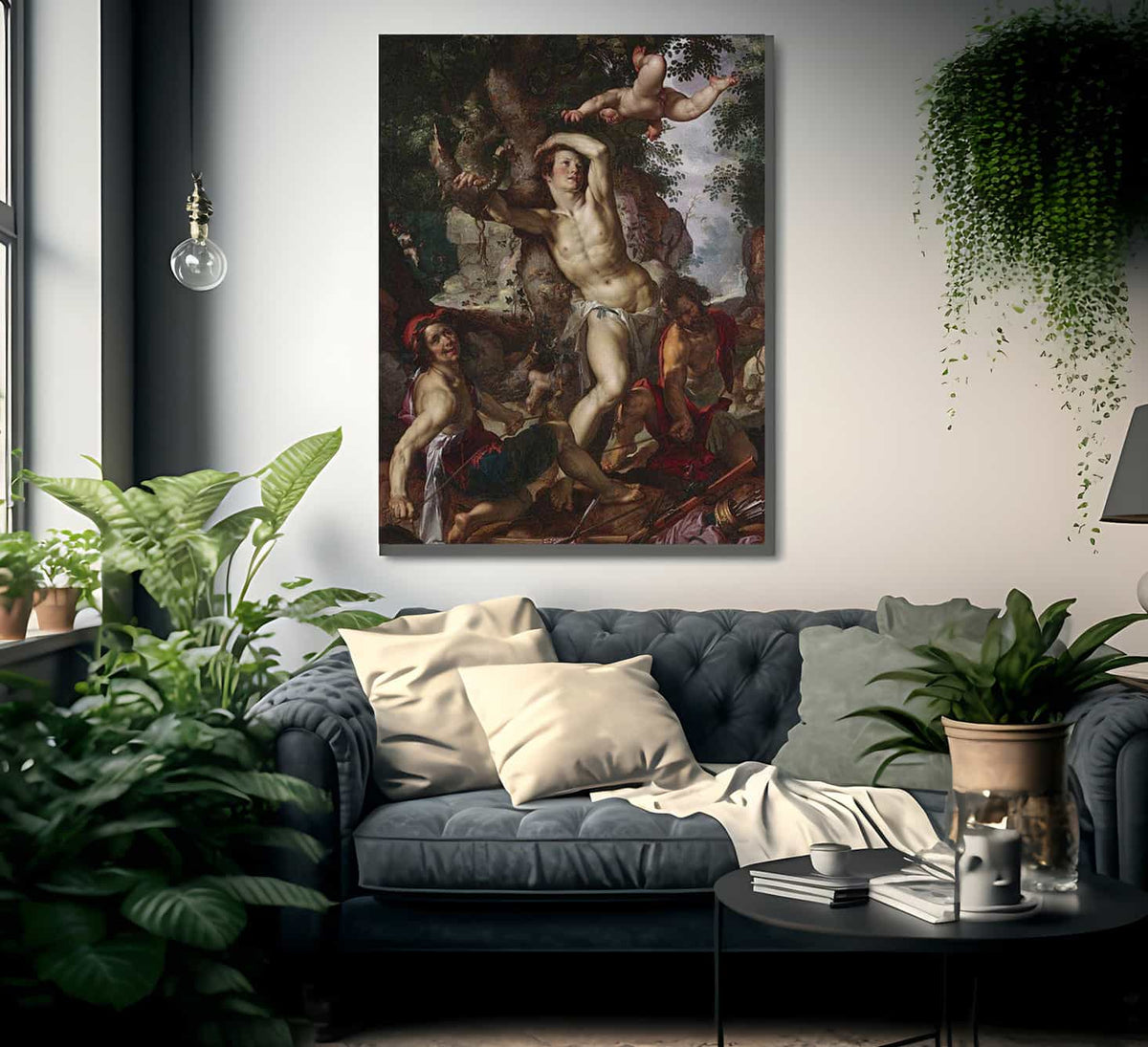 The Martyrdom Of Saint Sebastian By Joachim Wtewael Fine Art Print