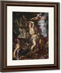 The Martyrdom Of Saint Sebastian By Joachim Wtewael Fine Art Print