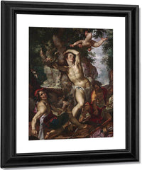 The Martyrdom Of Saint Sebastian By Joachim Wtewael Fine Art Print