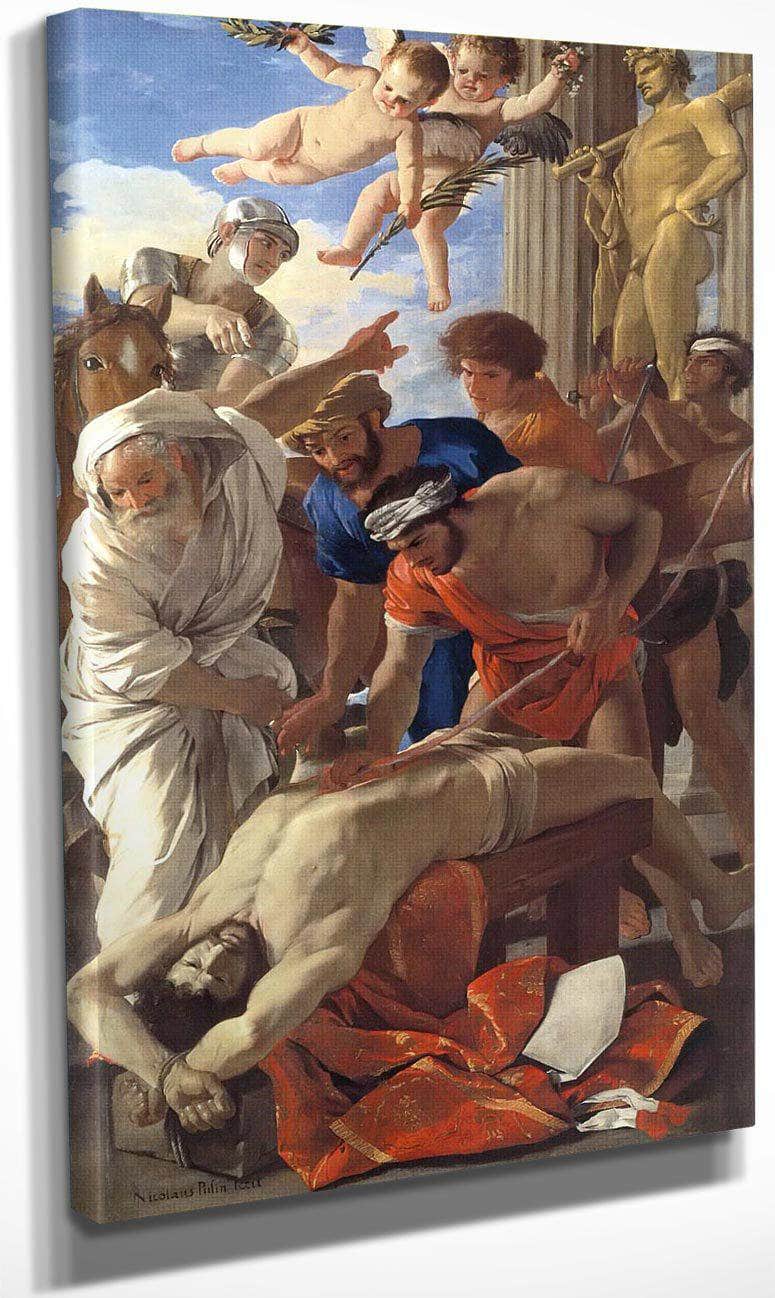 The Martyrdom Of St Eramus By Nicholas Poussin Fine Art Print