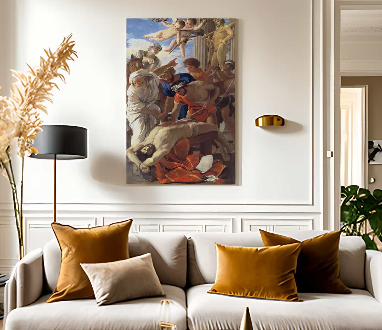 The Martyrdom Of St Eramus By Nicholas Poussin Fine Art Print