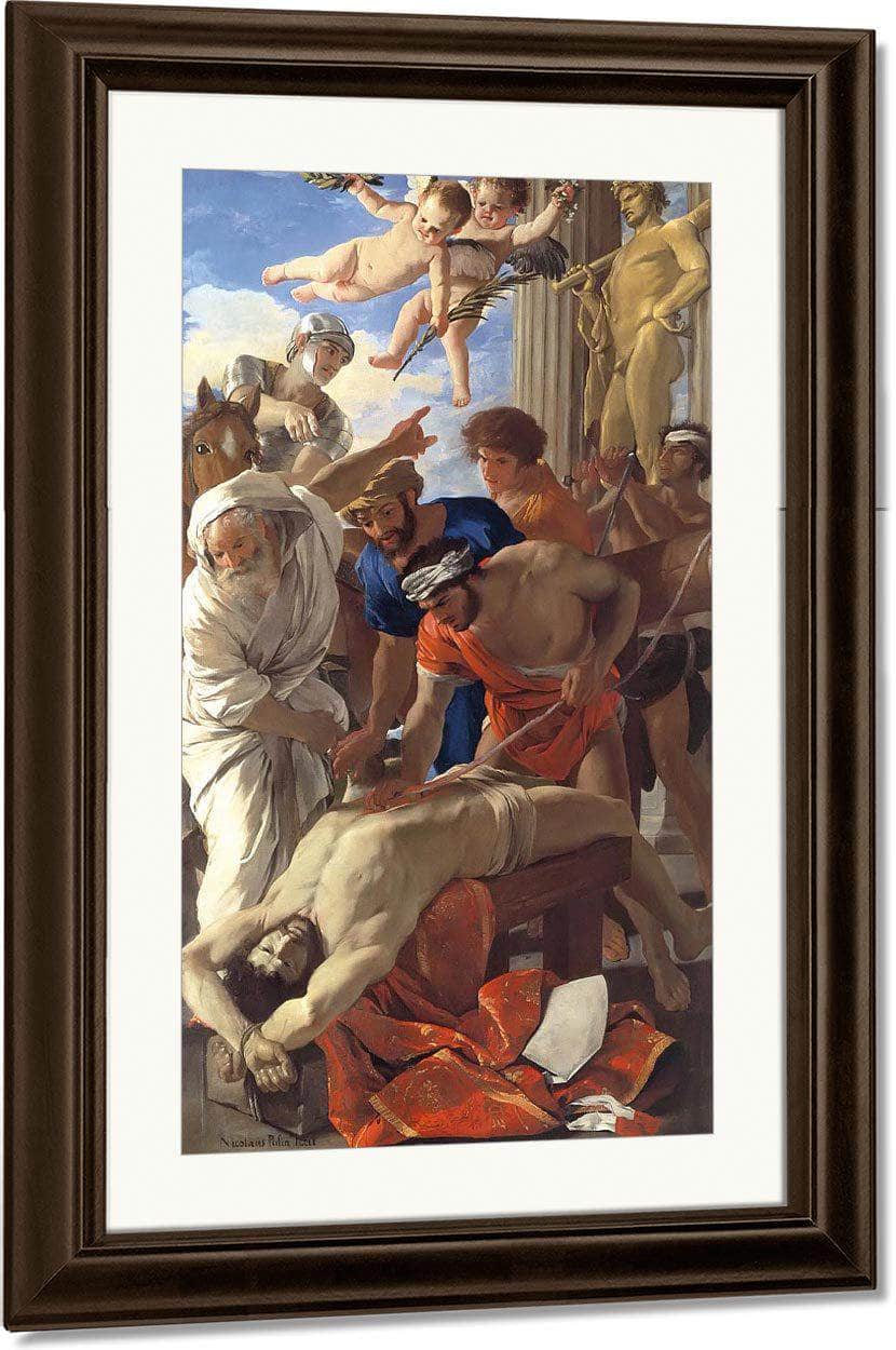 The Martyrdom Of St Eramus By Nicholas Poussin Fine Art Print