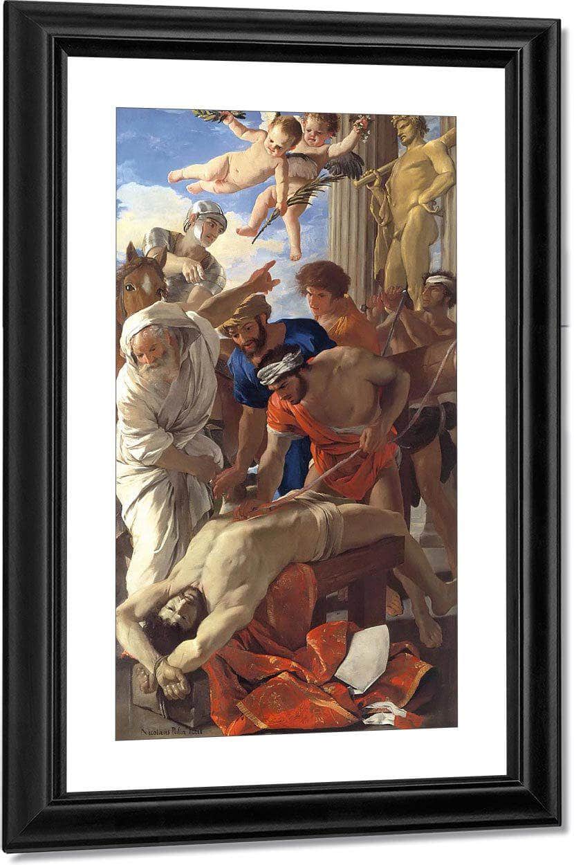 The Martyrdom Of St Eramus By Nicholas Poussin Fine Art Print