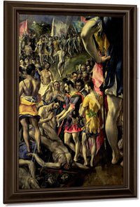 The Martyrdom Of St. Maurice By El Greco Fine Art Print