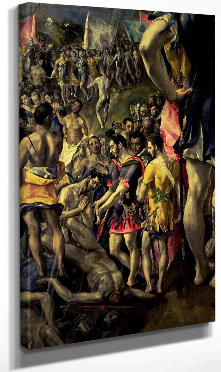 The Martyrdom Of St. Maurice By El Greco Fine Art Print