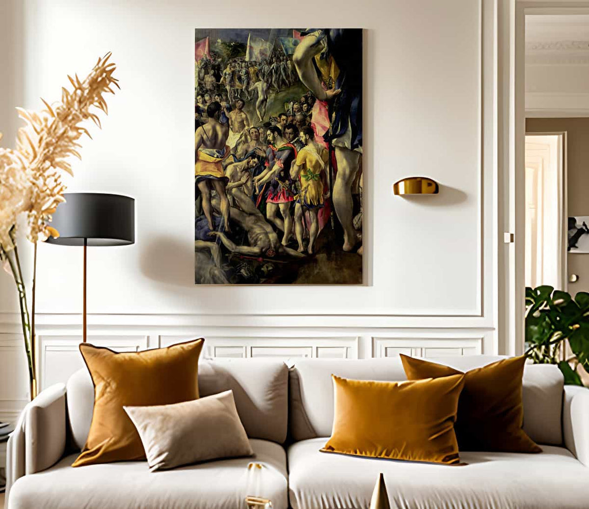 The Martyrdom Of St. Maurice By El Greco Fine Art Print