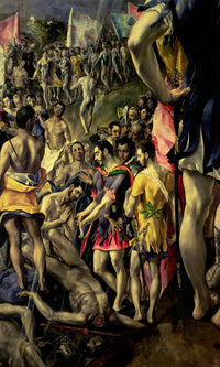 The Martyrdom Of St. Maurice By El Greco Fine Art Print
