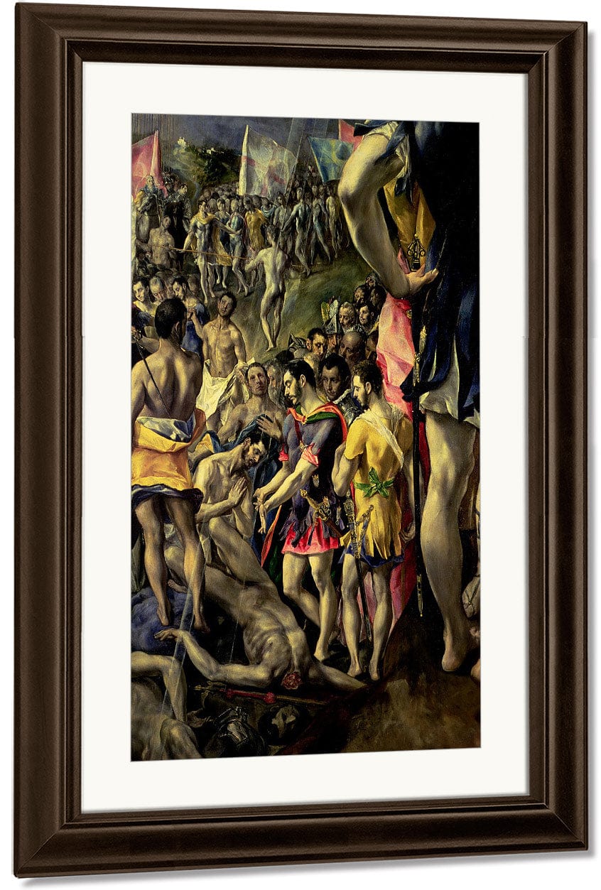 The Martyrdom Of St. Maurice By El Greco Fine Art Print