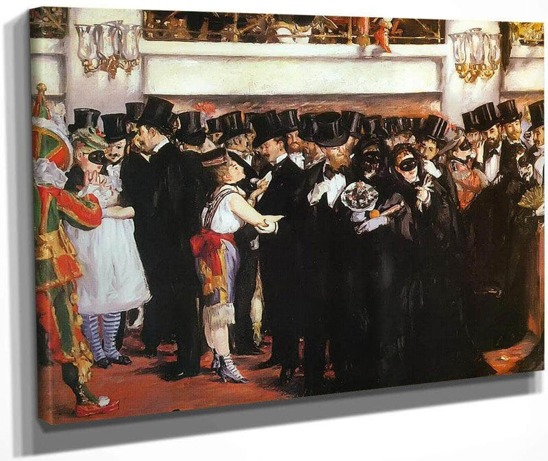 The Masked Ball At The Opera By Edouard Manet Fine Art Print