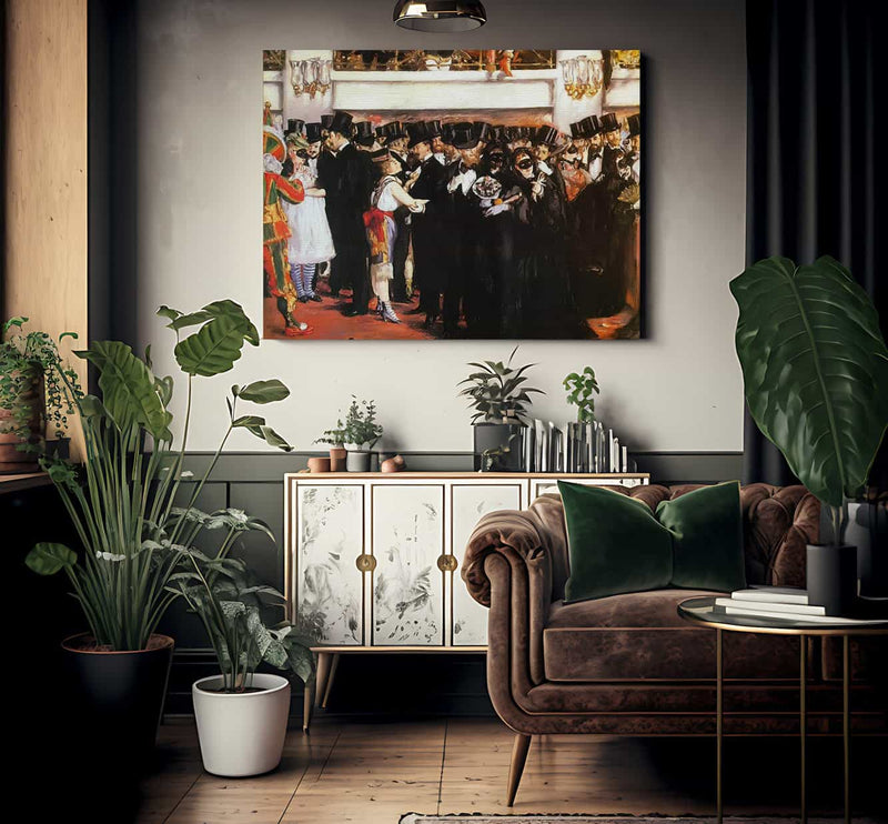 The Masked Ball At The Opera By Edouard Manet Fine Art Print