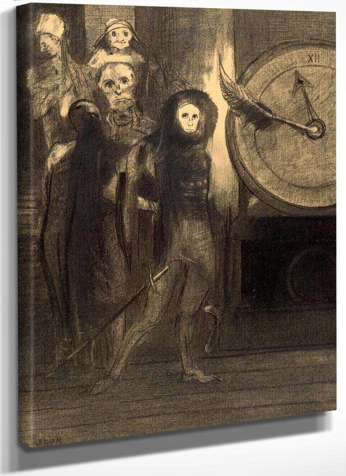 The Masque Of The Red Death By Odilon Redon Fine Art Print
