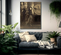 The Masque Of The Red Death By Odilon Redon Fine Art Print